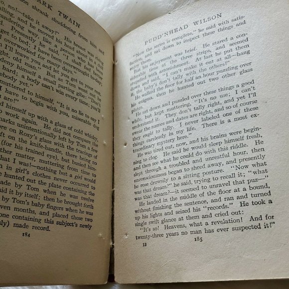 1922 BOOK PUDD'NHEAD WILSON & THOSE EXTRAORDINARY TWINS BY MARK TWAIN, Harper - Picture 10 of 12